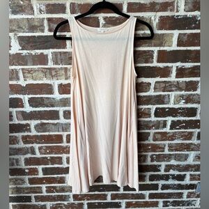 demylee New York Blush Sleeveless Swing 100% Pima Cotton Dress Size Small